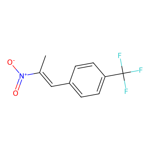 1-[(E)-2-nitroprop-1-enyl]-4-(trifluoromethyl)benzene structure