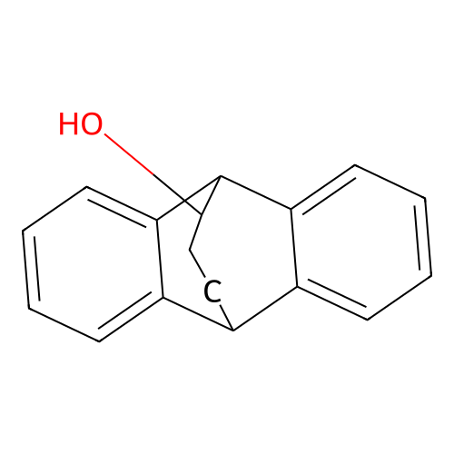 9,10-Dihydro-11-hydroxy-9,10-ethanoanthracene structure