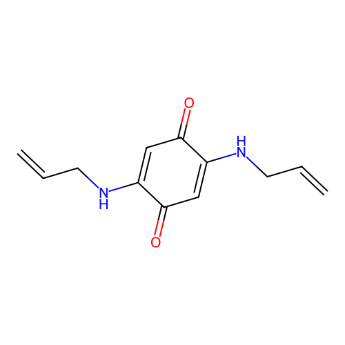 2,5-Bis(allylamino)cyclohexa-2,5-diene-1,4-dione structure