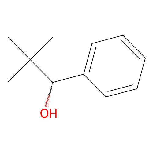 (1R)-2,2-dimethyl-1-phenylpropan-1-ol structure