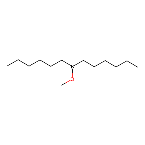 Methyl dihexylborinate structure