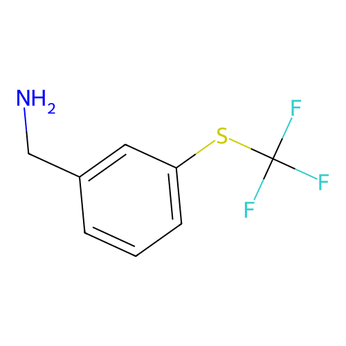 (3-((Trifluoromethyl)thio)phenyl)methanamine structure