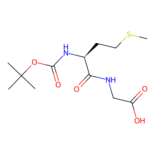 Boc-met-gly-OH structure