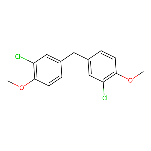 2-Chloro-4-[(3-chloro-4-methoxyphenyl)methyl]-1-methoxybenzene structure