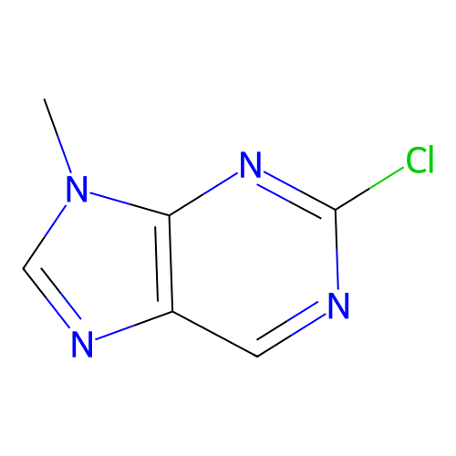 2-chloro-9-methyl-9H-purine structure