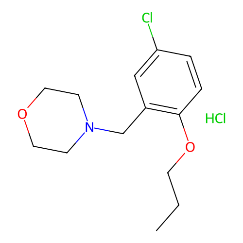 4-(5-Chloro-2-propoxybenzyl)morpholine hydrochloride structure
