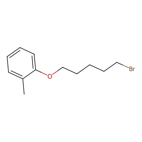 Phenol, 2-methyl-O-[5-bromo-n-pentyl]- structure