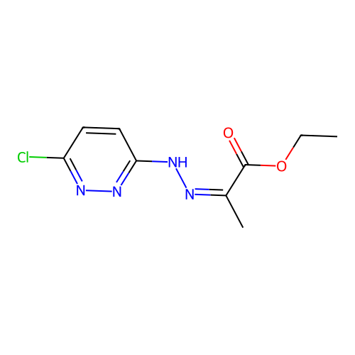 Propanoic acid, 2-[(6-chloro-3-pyridazinyl)hydrazono]-, ethyl ester structure