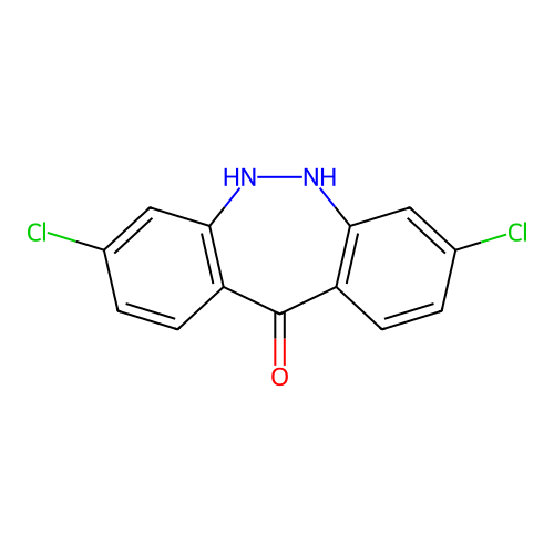 11H-Dibenzo[c,f][1,2]diazepin-11-one, 3,8-dichloro-5,6-dihydro- structure