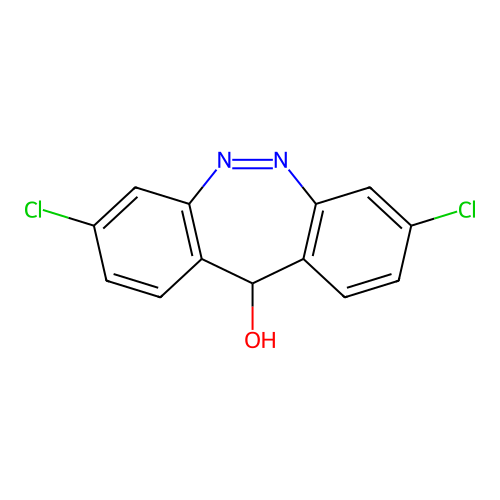 11H-Dibenzo[c,f][1,2]diazepin-11-ol, 3,8-dichloro- structure