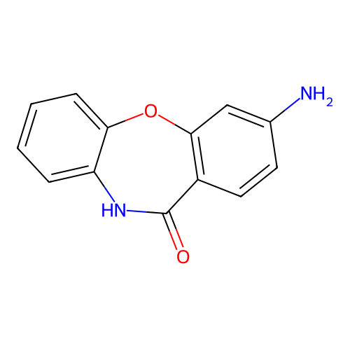 3-Amino-10H-dibenzo[b,f][1,4]oxazepin-11-one structure
