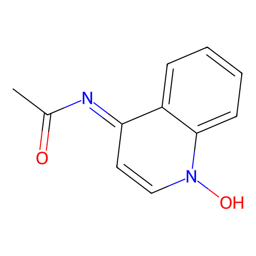 N-(1-hydroxyquinolin-4-ylidene)acetamide structure