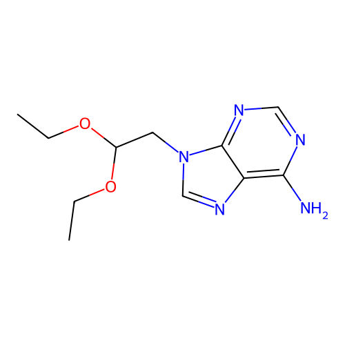 9H-Purin-6-amine, 9-(2,2-diethoxyethyl)- structure