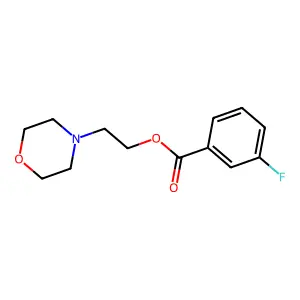 2-Morpholin-4-ylethyl 3-fluorobenzoate structure