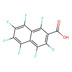 1,3,4,5,6,7,8-Heptafluoronaphthalene-2-carboxylic acid structure