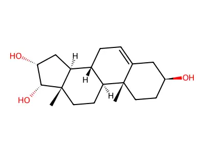 androst-5-ene-3,16,17-triol structure