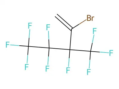2-Bromo-3,4,4,5,5,5-hexafluoro-3-(trifluoromethyl)pent-1-ene structure