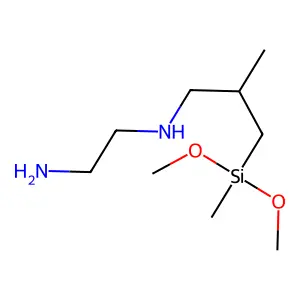 N-(3-(dimethoxymethylsilyl)-2-methylpropyl)ethylenediamine structure