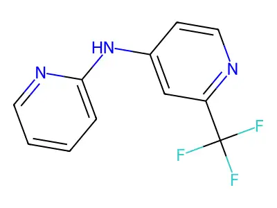 N-(2-pyridinyl)-2-(trifluoromethyl)-4-pyridinamine structure
