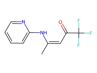 1,1,1-Trifluoro-4-(pyridin-2-ylamino)pent-3-en-2-one structure