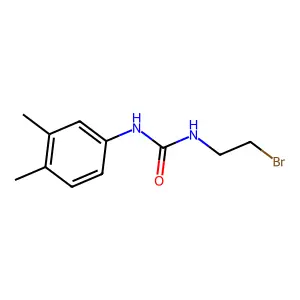 Urea, 1-(2-bromoethyl)-3-(3,4-xylyl)- structure