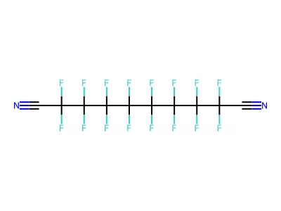 Perfluorosebaconitrile structure