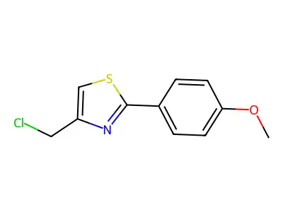4-(Chloromethyl)-2-(4-methoxyphenyl)-1,3-thiazole structure