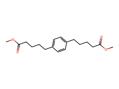 1,4-Benzenedipentanoic acid, dimethyl ester structure
