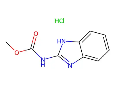 Methyl 2-benzimidazolylcarbamate hydrochloride structure