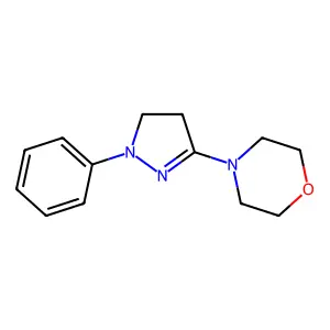 4-(4,5-Dihydro-1-phenyl-1H-pyrazol-3-yl)morpholine structure