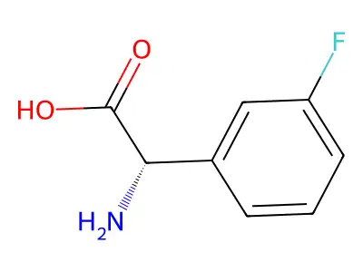 (2S)-2-amino-2-(3-fluorophenyl)acetic acid structure