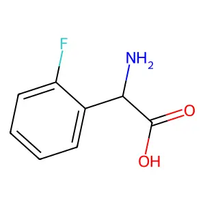 (2S)-2-amino-2-(2-fluorophenyl)acetic acid structure