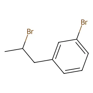 1-Bromo-3-(2-bromopropyl)benzene structure