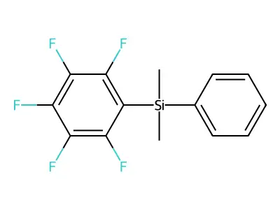 1-(Dimethylphenylsilyl)-2,3,4,5,6-pentafluorobenzene structure