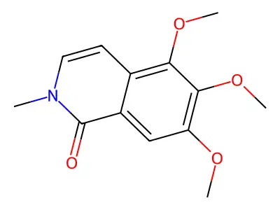 1(2H)-Isoquinolinone, 5,6,7-trimethoxy-2-methyl- structure