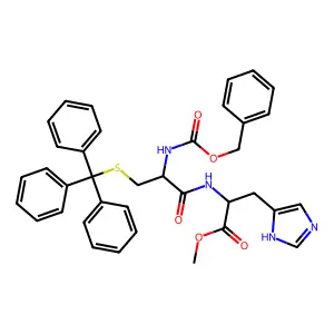 Cbz-DL-Cys(Trt)-DL-His-OMe structure
