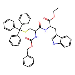Cbz-DL-Cys(Trt)-DL-Trp-OEt structure