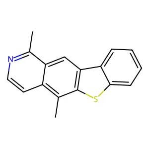 1,5-Dimethyl(1)benzothieno(2,3-g)isoquinoline structure