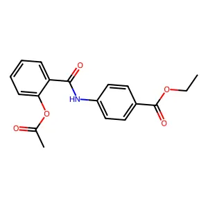 苯佐卡因乙酰水杨酰胺 structure
