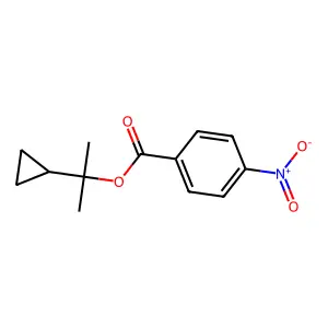 2-Cyclopropylpropan-2-yl 4-nitrobenzoate structure