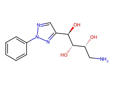 4-amino-1-(2-phenyl-2H-1,2,3-triazol-4-yl)butane-1,2,3-triol structure