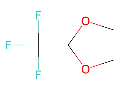 2-(Trifluoromethyl)-1,3-dioxolane structure