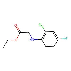 Ethyl 2-(2-chloro-4-fluoroanilino)acetate structure
