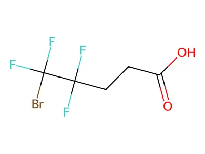 5-Bromo-4,4,5,5-tetrafluoropentanoic acid structure