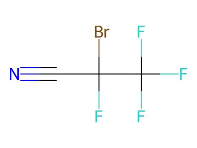 2-Bromo-2,3,3,3-tetrafluoropropanenitrile structure