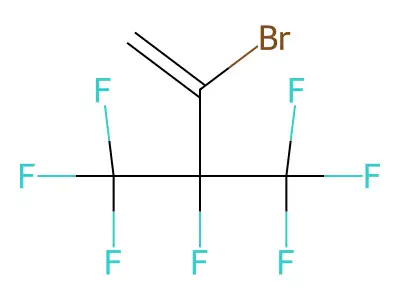 2-Bromo-3,4,4,4-tetrafluoro-3-(trifluoromethyl)but-1-ene structure