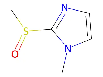 1-Methyl-2-methylsulfinyl-imidazole structure
