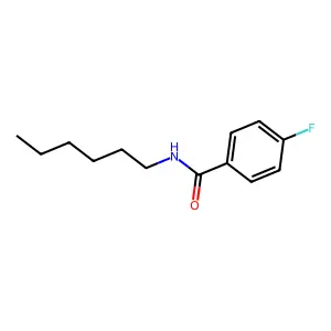 4-fluoro-N-hexylbenzamide structure