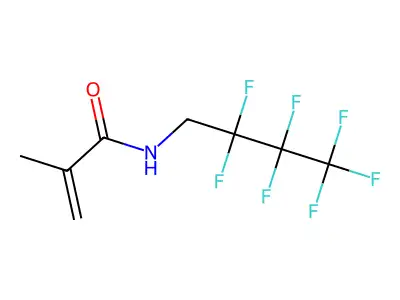 N-(2,2,3,3,4,4,4-heptafluorobutyl)-2-methylprop-2-enamide structure