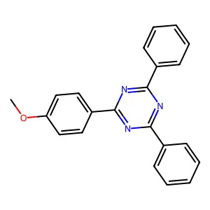 2-(4-methoxyphenyl)-4,6-diphenyl-1,3,5-triazine structure